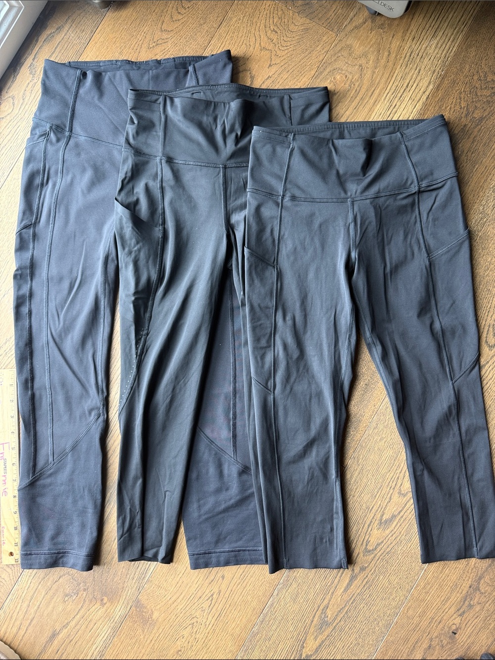 Set of 3 Lululemon Black Performance Leggings - Women's Activewear